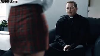 PERVERTED priest blesses pure 18 year old with his holy cum