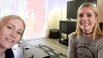 Adorable blondes plowed by STEPDADDY during sleepover - Mazzy Grace Emma Starletto