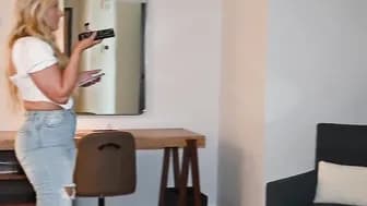 MILF's Big Booty Bounces On Step-Brother While Mom Is Away