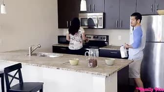 Family Dinner Turns Into A Wild Sex Party With Step Sister And Brother