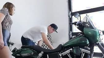 Adriana Chechik Teases Chads Motorcycle Troubles Away with Her Juicy Titties