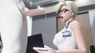 Doctor Mercy Cock Exam, fellatio deepthroath 3D