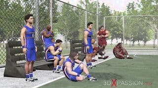 Basketball players boned rough a Beauty cheerleader sluts on the street