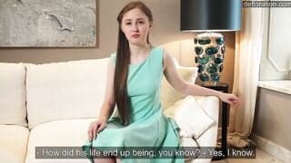 Real innocent Anna Sanglante shows hymen on camera