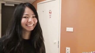 Thai College 19 Year Old Amateur Sex from big black cock after College Girl Party