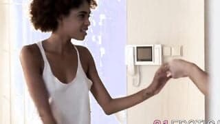 Alluring black babe Luna has interracial fuck fest with Toby