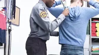 Perps4Sale.com - Hot Bearded Securities bareback fuck and cocksucking on duty