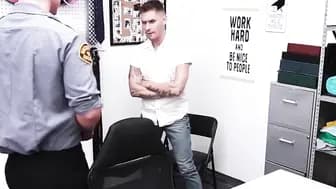 Twinks In Uniform" - Raw Anal Sex with Officer & Thieves in Police Station Jail Cell