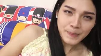 Teenage Transsexual Huge Dick Handjob Blowjob & Facial cumshot