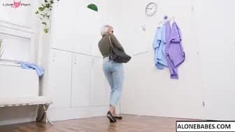 nurse gets a glory hole ass fuck