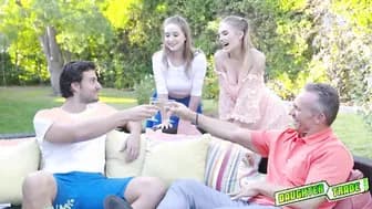 Hung daddies swapping stepdaughters and taste each others tight coochies