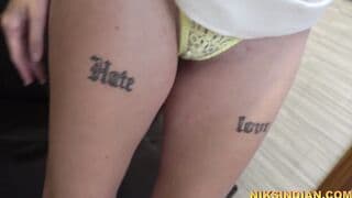 babe 19 year old Delhi women nailed hard by her stepbrother