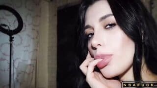 GENTLE BLOWJOB TURNS ONTO THROAT FUCK AND ANAL CREAMPIE