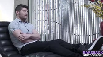 Barebacked stud Connor Halsted enjoys his therapy session