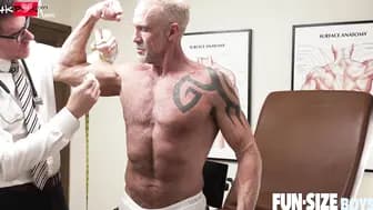 FunSizeBoys Doctor Legrand Wolf and Logan Cross exam room fucking two