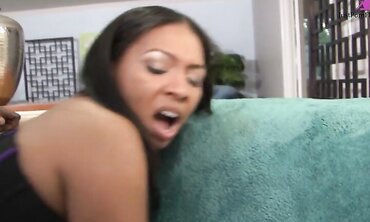 She Gets to Suck and Fuck His Huge Curved Cock