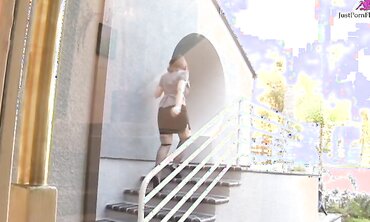 Tattooed Black Man Fucks White Chick in the Shower