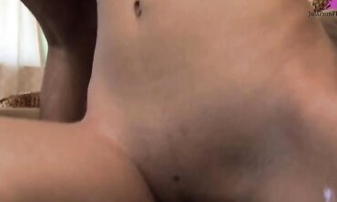 Slim Ebony Beauty Bounces Her Pussy On a Massive Dick