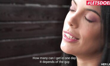 HERLIMIT - Whorish Latina Katrina Moreno Extraordinary Dump And Dirty Face Pulverizing In 3 Way