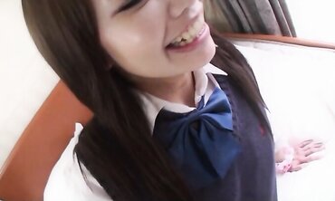 Nice Japanese with ebony hair Yuri Aine masturbate off to beau in the douche after fuckfest