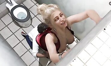 3-Way Fun in Bathroom with Magic Wand Vibrator & Sex Toy Orgasm Compilation