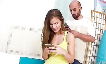 Towhead Teen Babe Gets Fucked Hard In A Rough Sex Session
