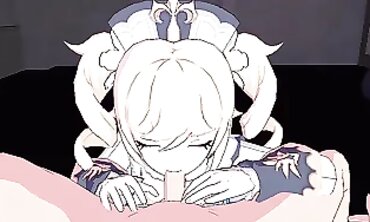 Sexy Cosplay Babe Gets Fucked By A Monster From The Game 'Genshins' - Hentai Spark