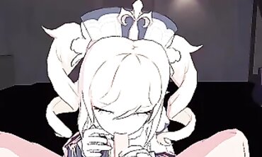 Sexy Cosplay Babe Gets Fucked By A Monster From The Game 'Genshins' - Hentai Spark