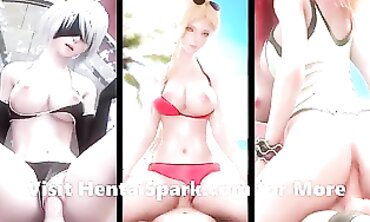 Sexy Cosplay Babe Gets Fucked By A Monster From The Game 'Genshins' - Hentai Spark
