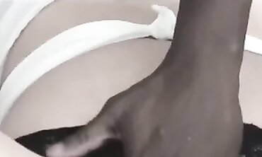 Big-Titted MILF Cougar Gives an Epic Blowjob on Black Guy's Monster Dick