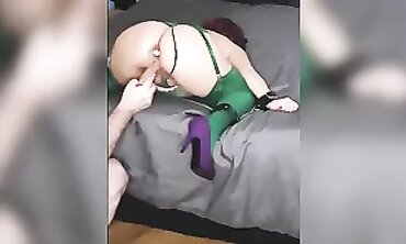 Bondage Blonde Babe Fucked Hard in Rough Sex Scene
