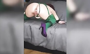 Bondage Blonde Babe Fucked Hard in Rough Sex Scene