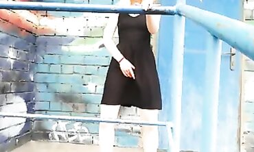 Hot Blonde Teen Stroking Stranger in Public - POV Street Pickup