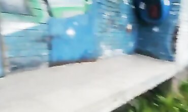 Hot Blonde Teen Stroking Stranger in Public - POV Street Pickup