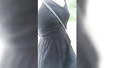Hot Blonde Teen Stroking Stranger in Public - POV Street Pickup