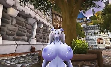 Whores Craft - Sexy Cosplay Role Play Scene with Hot Blonde Babe & Hunk