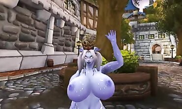 Whores Craft - Sexy Cosplay Role Play Scene with Hot Blonde Babe & Hunk