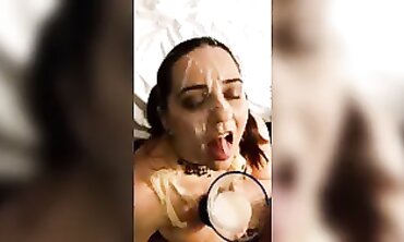 Hot Blonde MILF Gives Wild Group-Blowjob in Swinger's Club