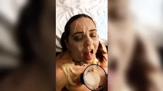 Hot Blonde MILF Gives Wild Group-Blowjob in Swinger's Club