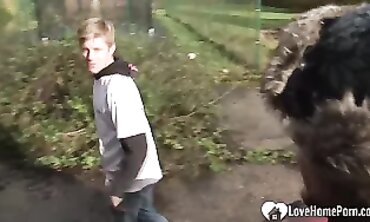 Hay-Riding Cowgirl Rides A Hunk In The Fields - Redhead Babe Fucked Hard