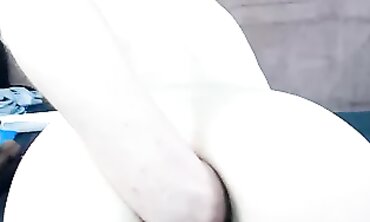 Ass-Fucked Teen Babe with Big Butt Gives Anal Threesome to Two Guys