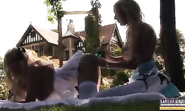 Lesbian Couples Stroking Each Other's Bodies - Female Friendship Explored