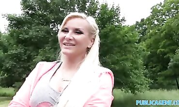 Public Agent - Platinum Blondes Big Boobs Fucked Outdoors