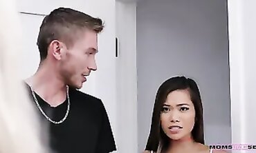 Mother's Red-hot Affair #two: Stepmom Catches Daughter-in-law In Sofa With Her Guy