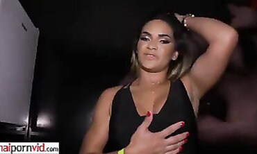 Hispanica Stunner - First Time Anal Threesome with Huge Facial