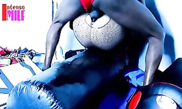 Intense Milf Fucks Her Punching Bag With Passion - Mature Cougar Sex