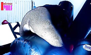Intense Milf Fucks Her Punching Bag With Passion - Mature Cougar Sex