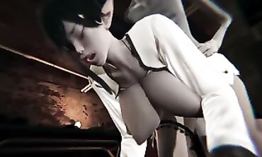 3D Animated Horror - Bizarre Creature Breaks Out Of Scientific Research Facility