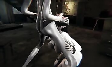 3D Animated Horror - Bizarre Creature Breaks Out Of Scientific Research Facility