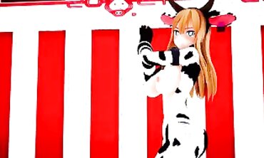 MMD Sexy Dancer in Leotard Shows Off Her Best Dance Movements